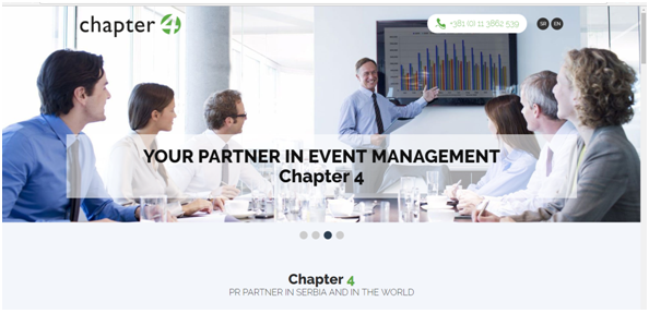 THE CHAPTER 4 EVENTS – INNOVATIVE PLATFORM FOR EVENT ORGANIZATION